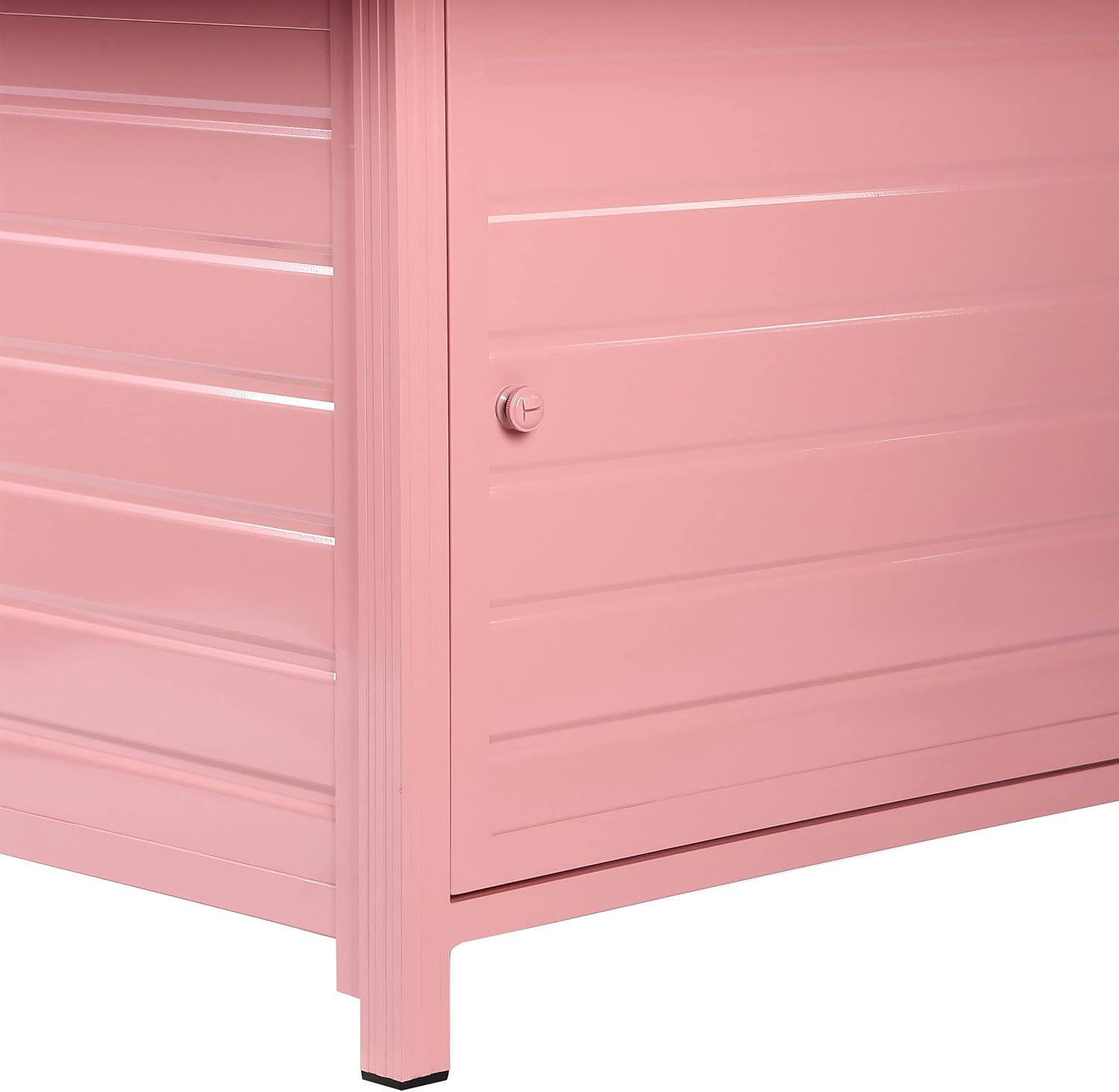 Oakland Living Rectangular 48 in. x 36 in. Aluminum Propane Fire Pit Table, Glass Beads, Two Covers, Lid, 57,000 BTUs in Pink Finish