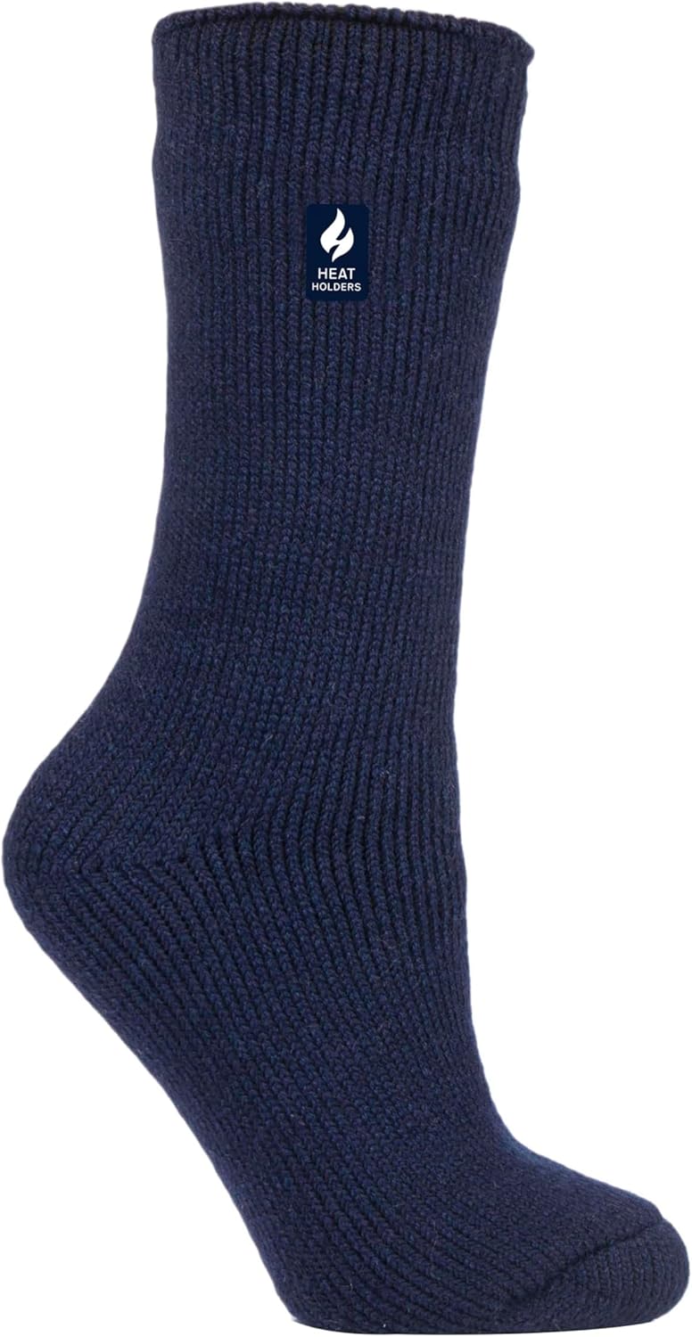 HEAT HOLDERS - Women's Original Ultimate Thermal Socks, One size 5-9 us (Indigo Blue)