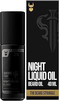 Night Liquid Elixir Beard Oil - Platinum Collection - Surtr's Fury (1.35 Fl oz) - Beard Oil for Men - Natural Blend for Softens, Moisturizing, & Healthier Beard Growth