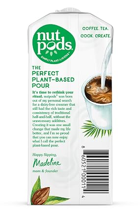 Nutpods, Creamer Hazelnut Unsweetened Dairy Free, 11.2 Ounce