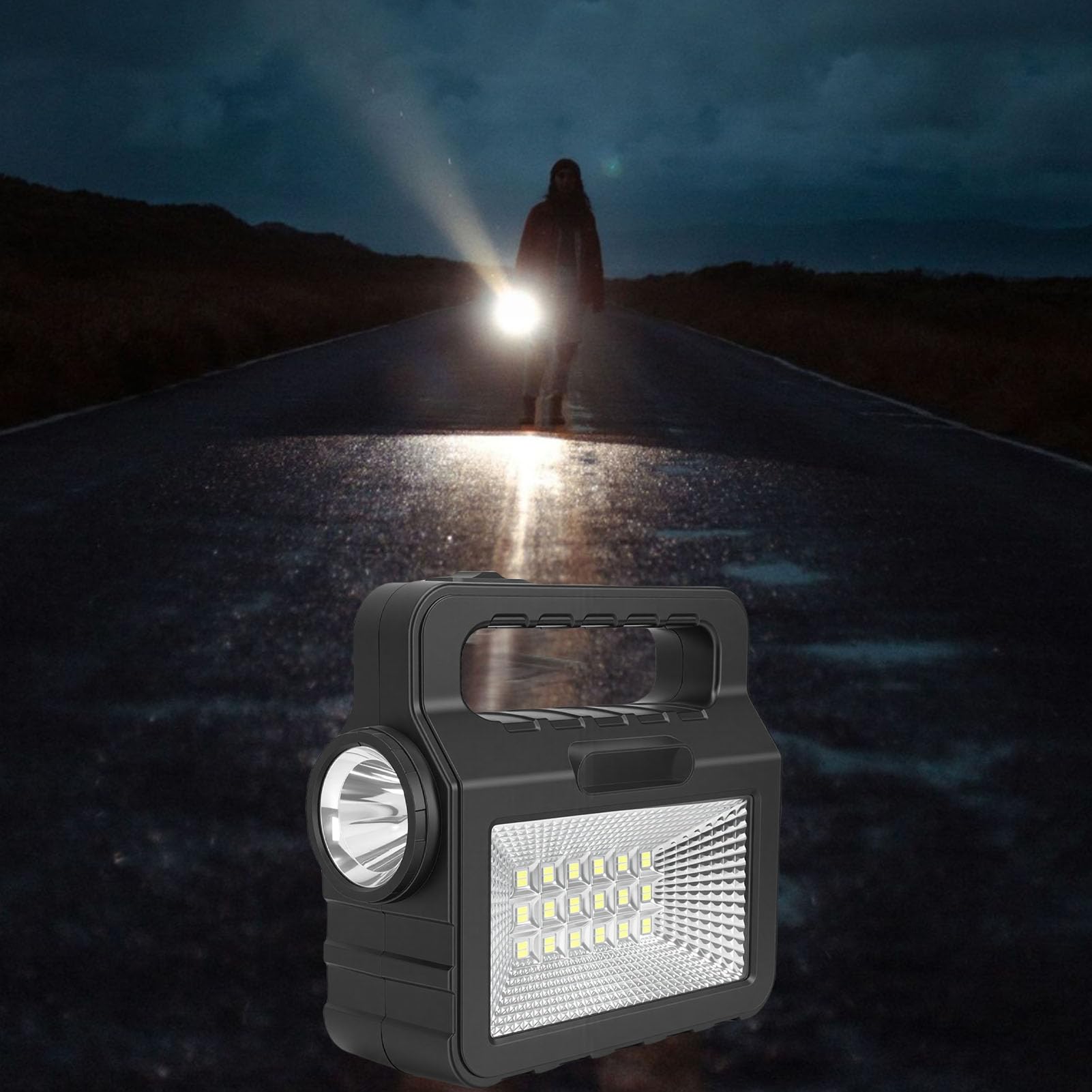 Generador de energía solar portátil, iluminación eficiente para camping, energía de respaldo del hogar para emergencias, material ABS