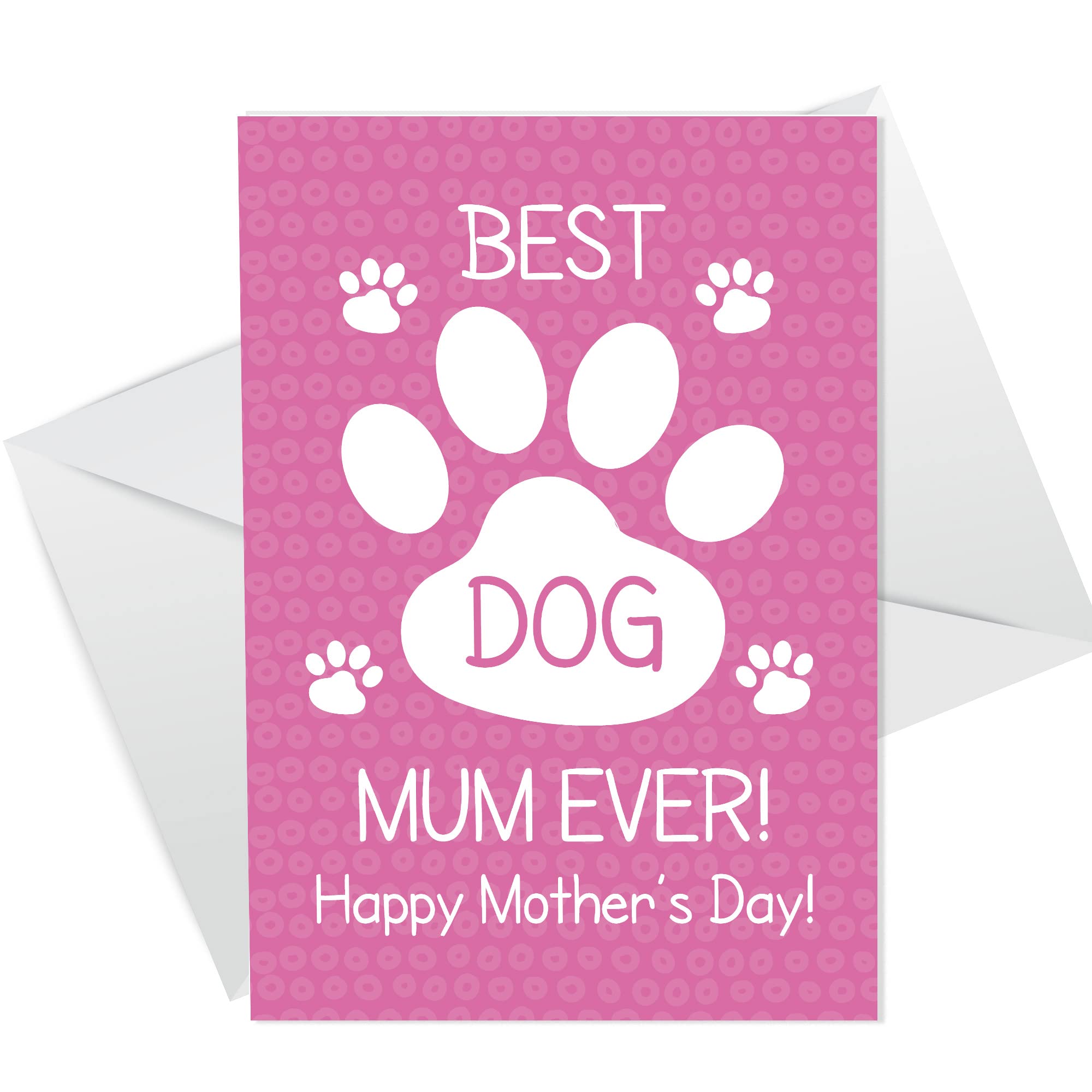 Funny Mothers Day Card From Dog Best Dog Mum Card For Dog Lover Humour Joke