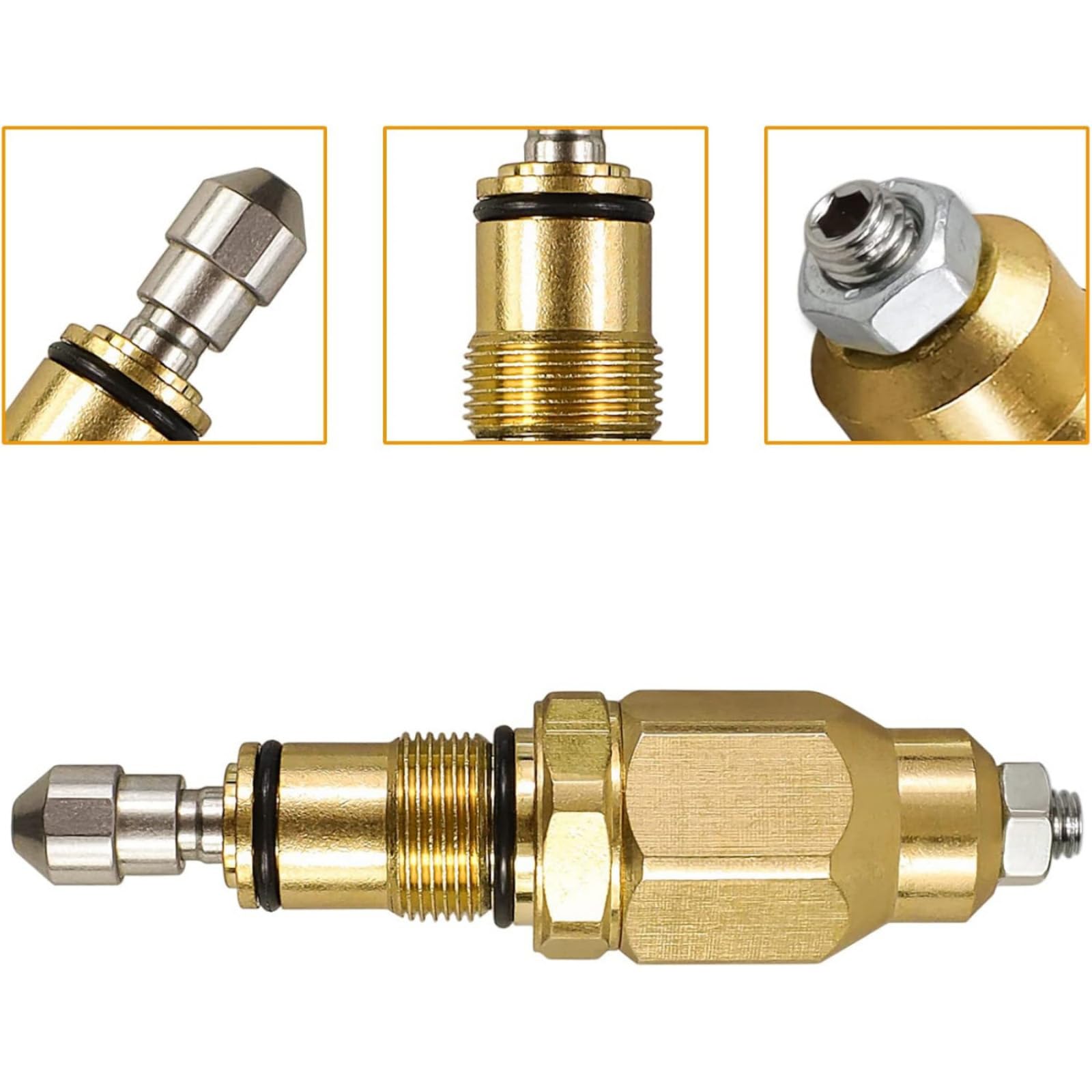 DAGIJIRD Kit de reconstrucción de válvula de descarga de bomba de lavado a presión AR42118 202328GS de repuesto para Annovi Reverberi RMW RMV SRMW