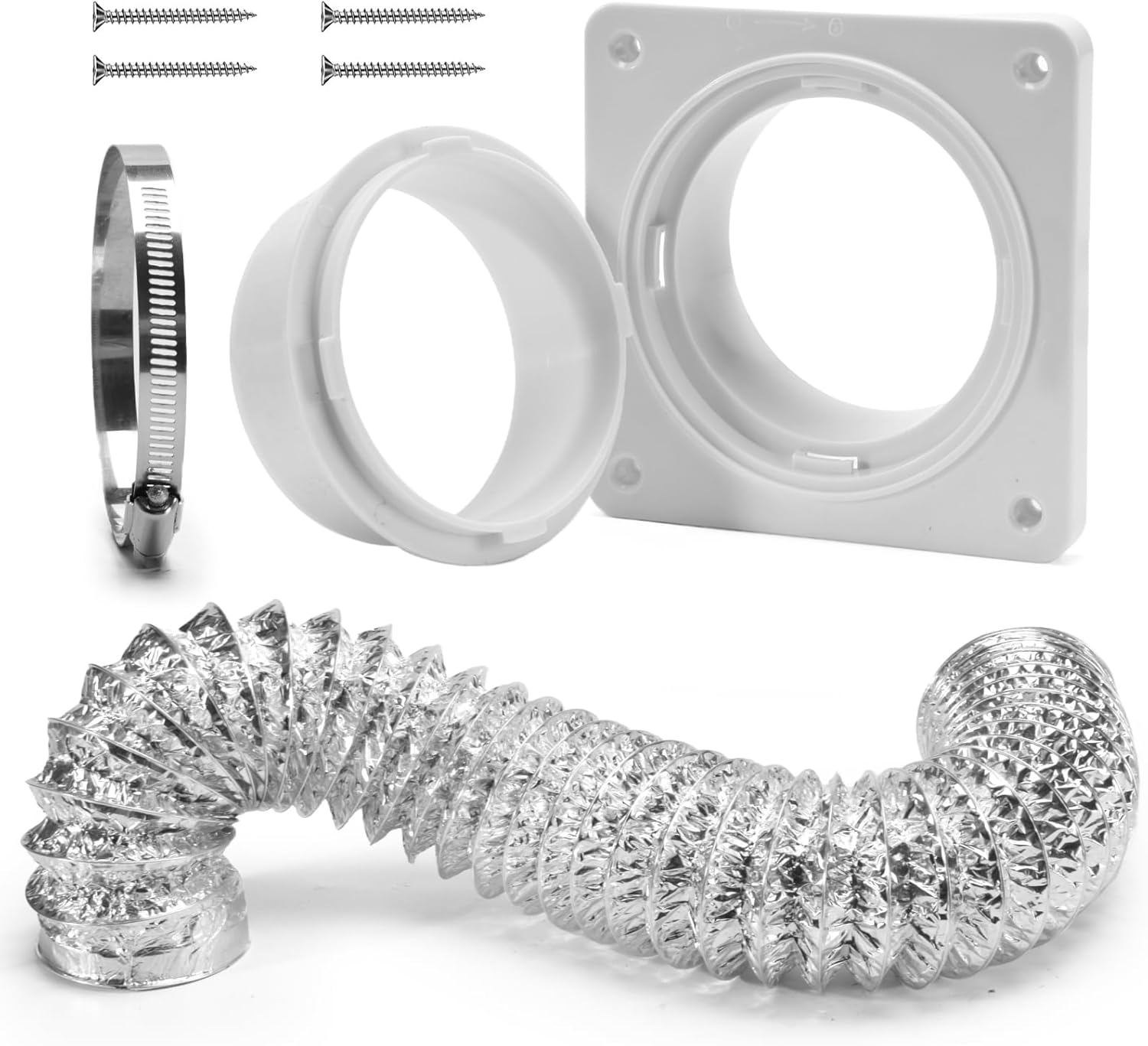 VIWINVELA Dryer Vent Wall Plate Quick Connector Snap to