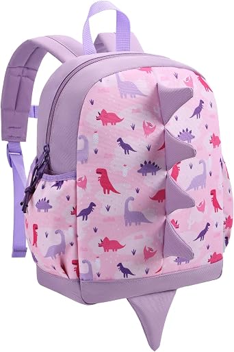 VASCHY Dinosaur Toddler Backpack, Cute Little Boys Girls Kids Schoolbag Bookbag w Chest Strap
