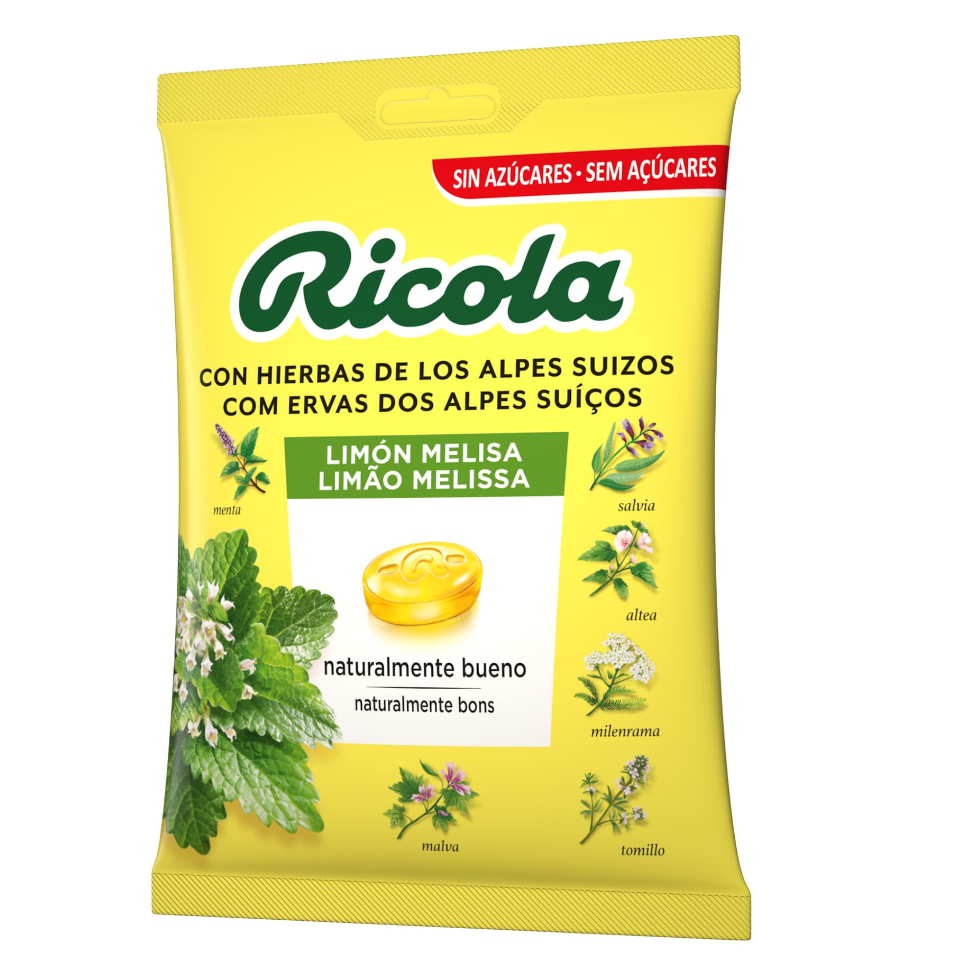 Ricola Caramelos Duros Sin Azúcar Limón Melisa 70g