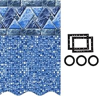 Smartline Stone Harbor 27 ft Round Above Ground Pool Liner - Unibead, 52" Wall, 25 Gauge Vinyl, Gasket Kit Included