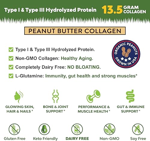Miniatura 9 de MariGold Horchata en polvo de péptidos de colágeno alimentados con pasto, 1 libra, 100% puro, colágeno hidrolizado bovino tipo I y III, sin OMG, sin