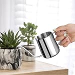 Petits pots d'arrosage Plantes intérieures - 12 oz Mini Canette d'arrosage en métal avec longue rainure Rust-Proof en acier inoxydable Petit pot d'eau pour les petites plantes à l'intérieur maison & Bureau noir. Abreuvoir métallique à longue goutte, Rust-Proof étanche, Abreuveur intérieur pour S