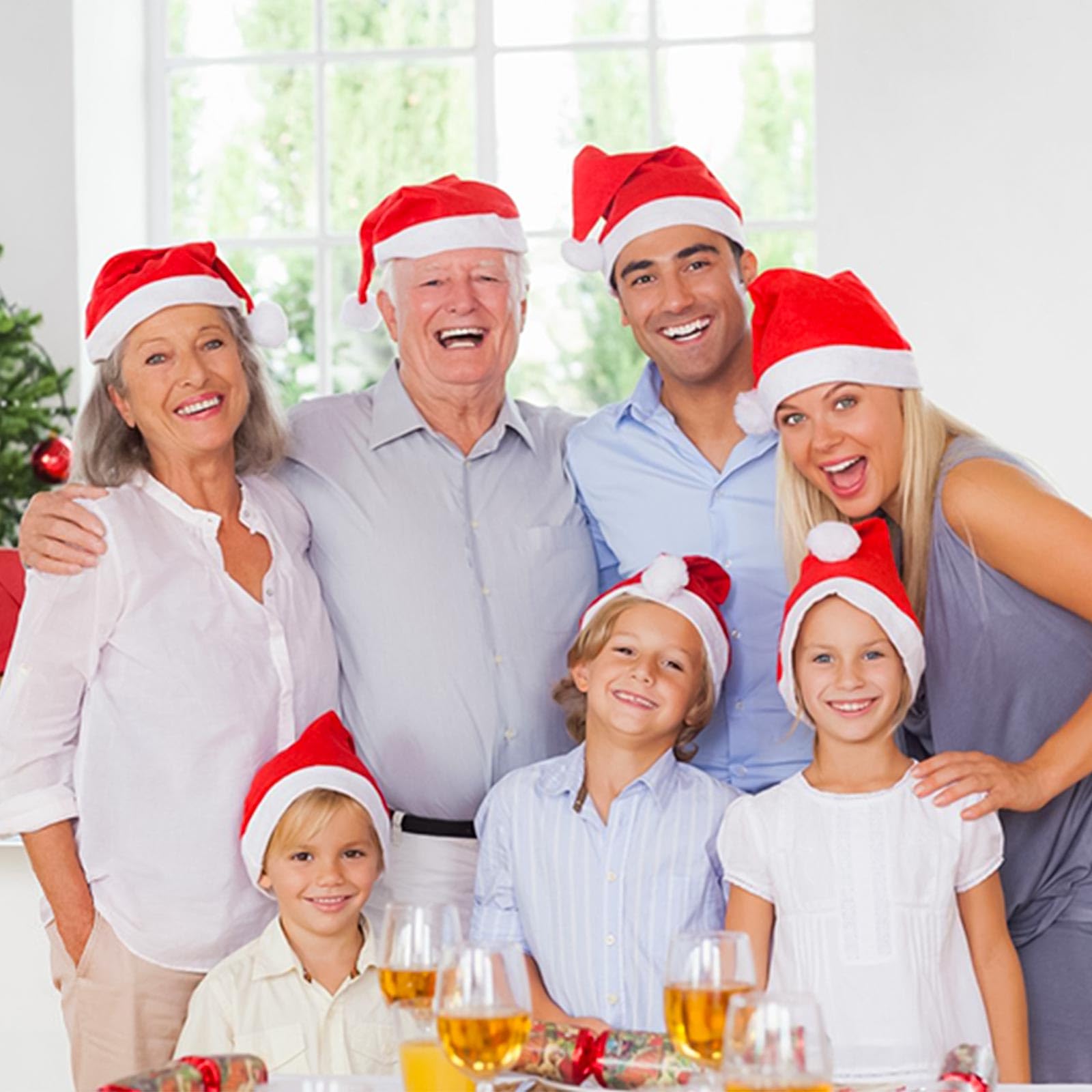 24 Cappelli Babbo Natale Adulti - Berretti Festivi Rossi E Bianchi Per Feste E Decorazioni