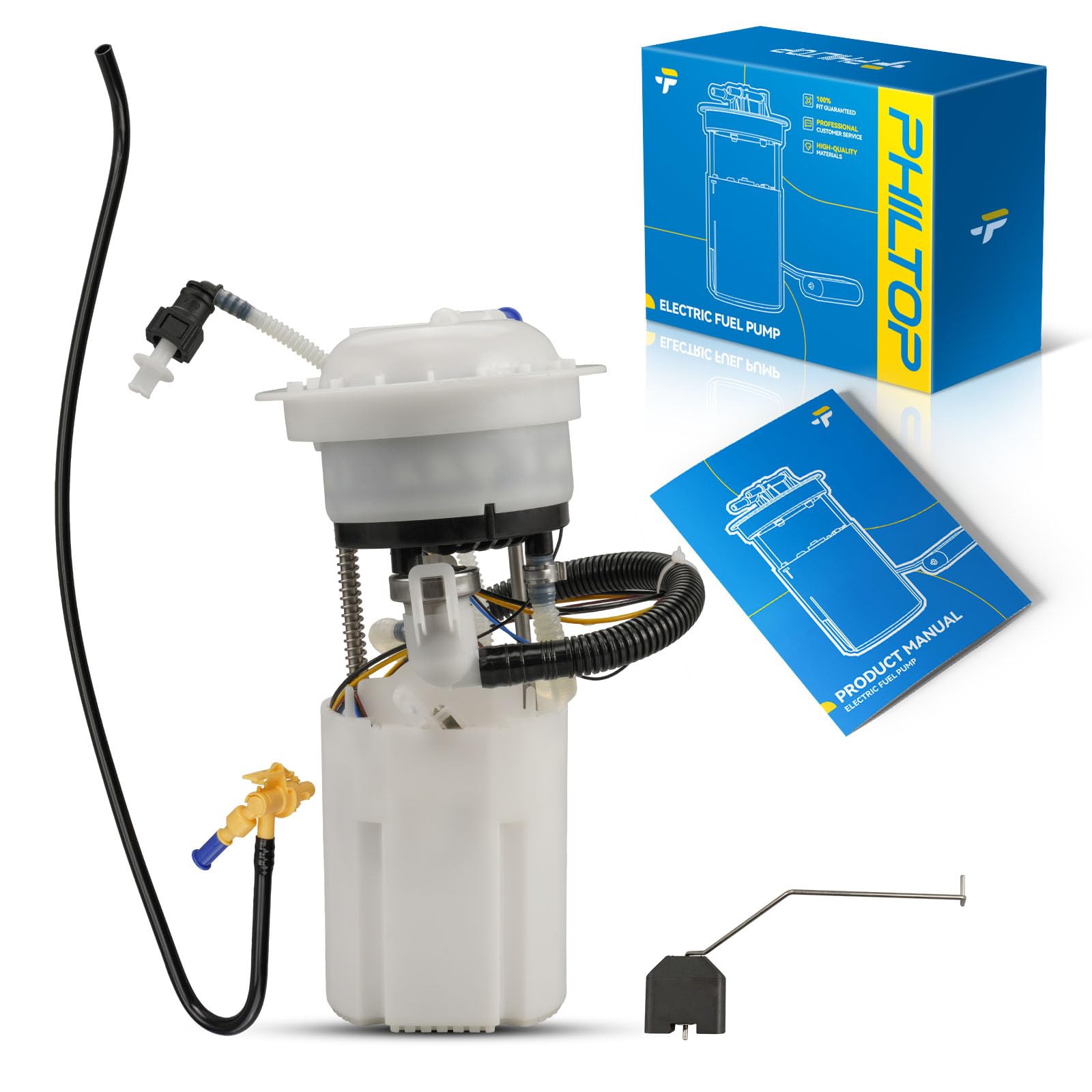 PHILTOP FG1268 Electric Fuel Pump Assembly Compatible with CC 2009-2017 L4 2.0L, V6 3.6L, Passat 2012-2021 L4 1.8L 2.0L, V6 3.6L, Passat 2006-2010 V6