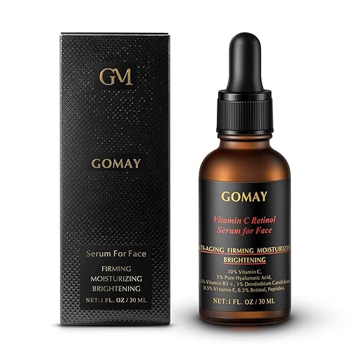 GOMAY FS11 suero de vitamina C 30 para cara con suero de retinol ácido hialurónico niacinamida dendrobium candidum y vitamina E antioxidante