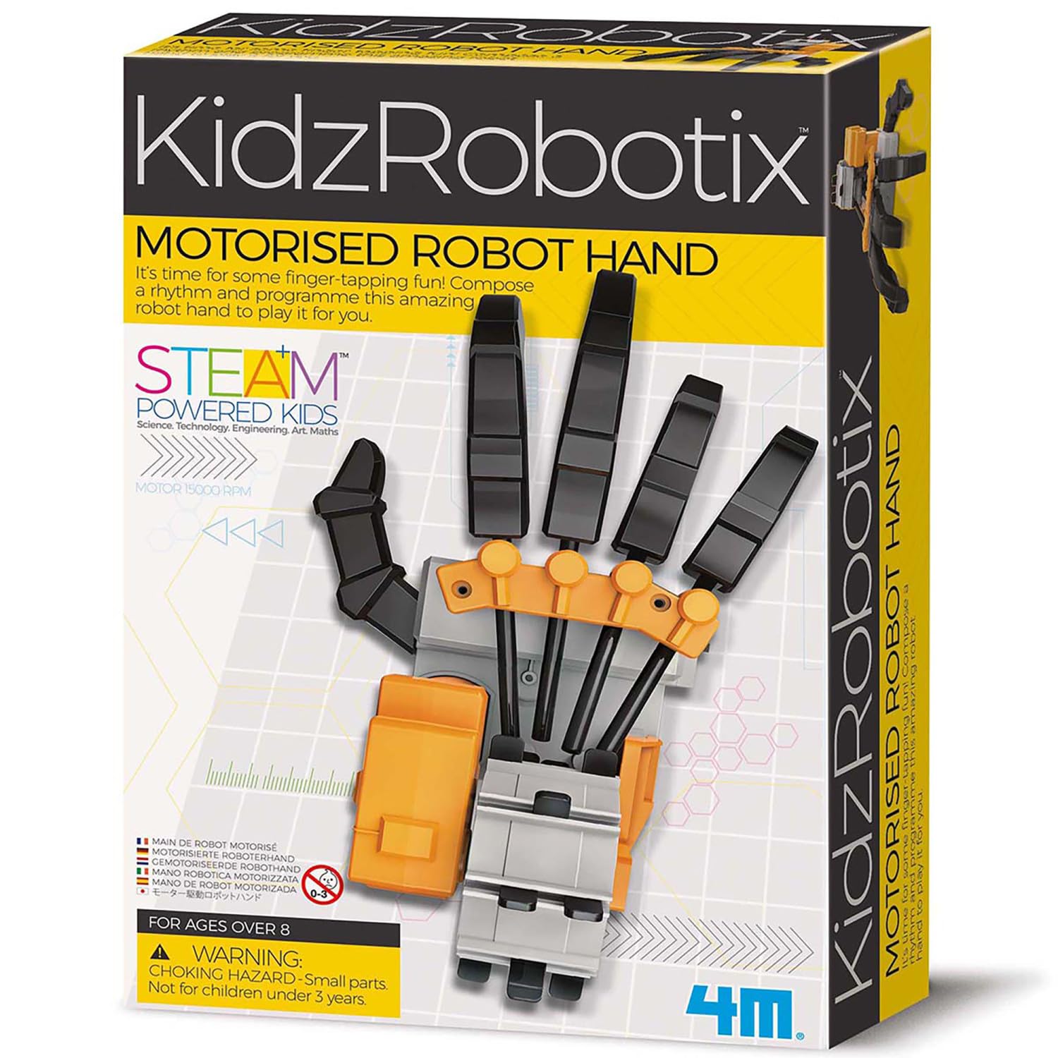 Amazon.com: 4M: KidzRobotix - Motorized Robot Hand - DIY Building