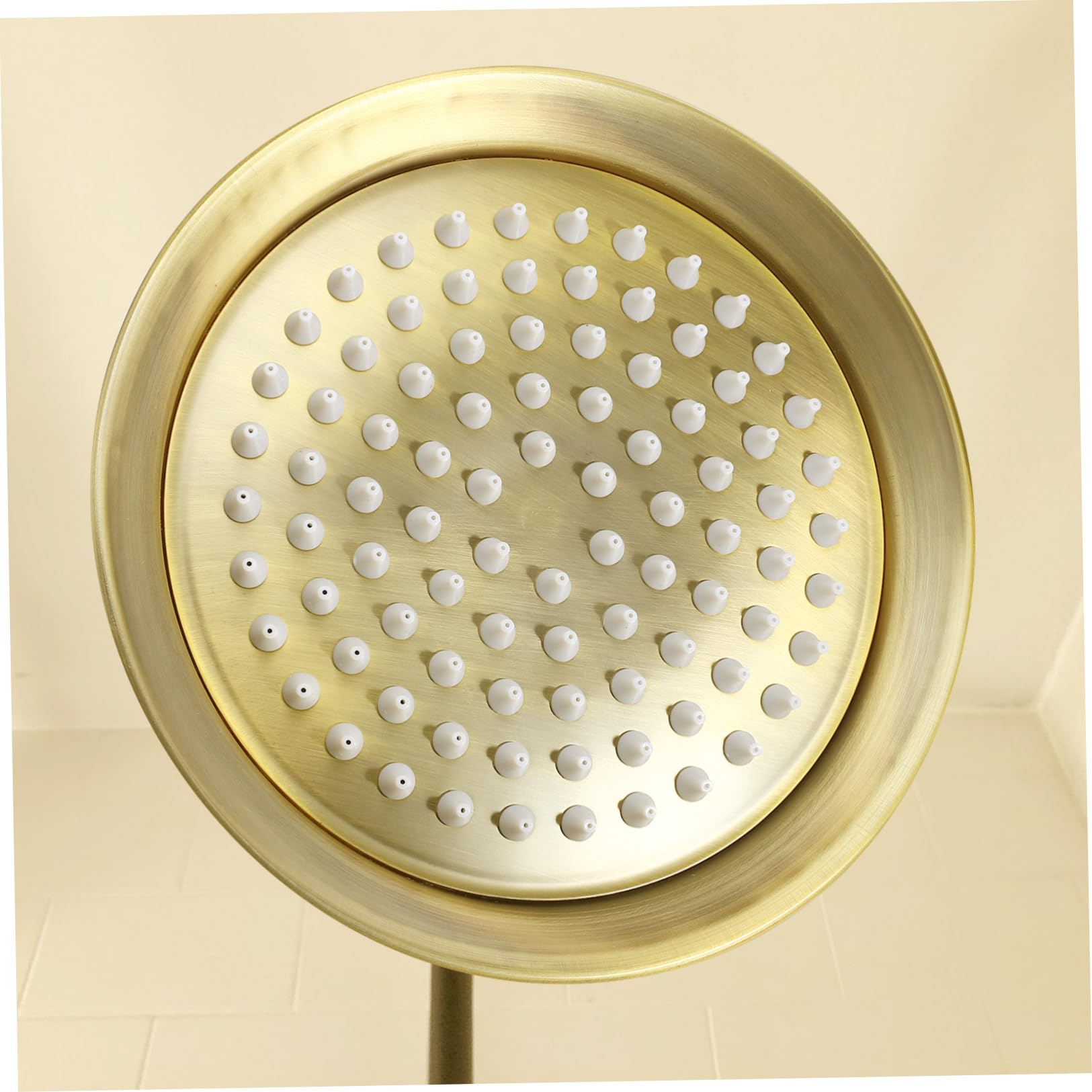 Alipis Cabezal de Ducha de Techo Marrón Boquilla de Ducha de Techo, Acero Inoxidable, 8 Pulgadas Antióxido, Baño Cómodo para Baño y Hogar
