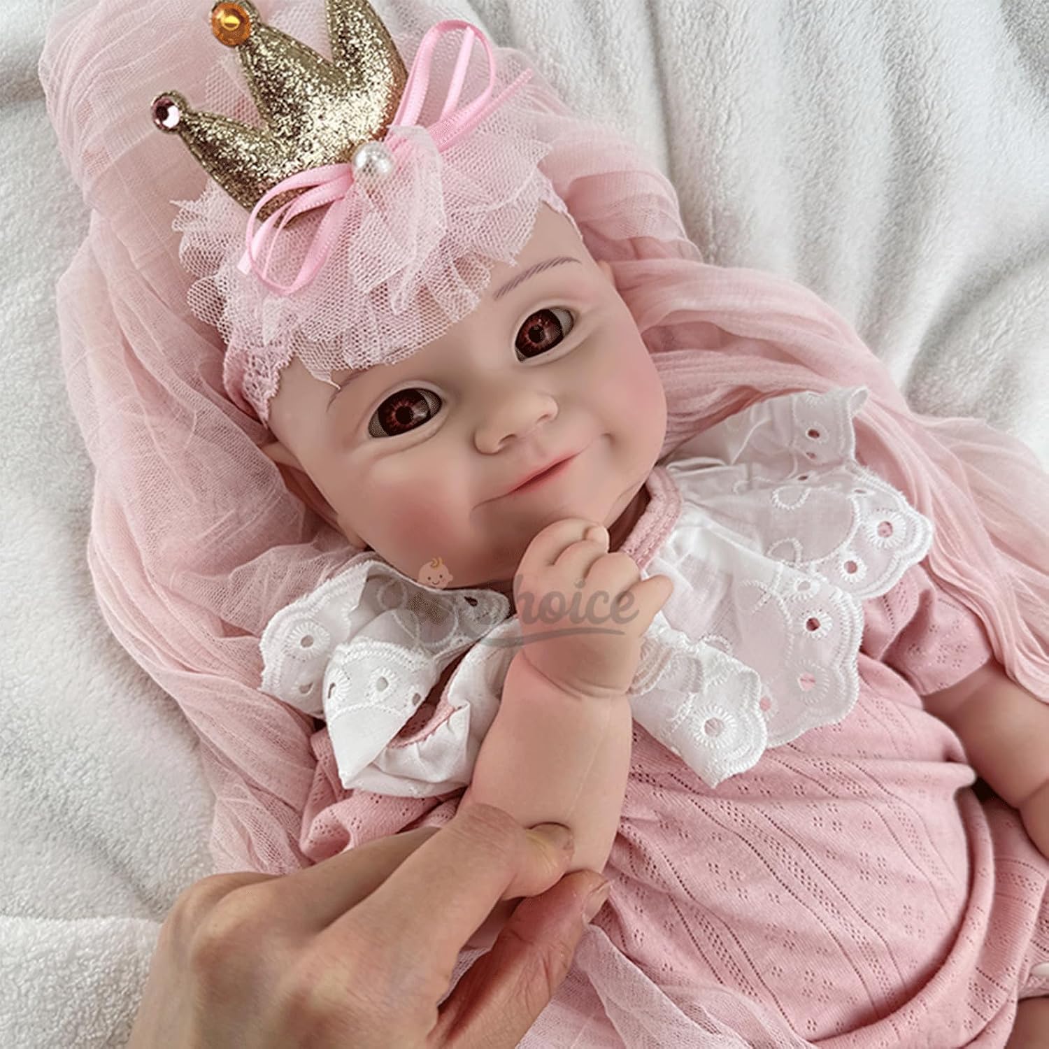 Realistic Reborn Baby Dolls Girl Silicone Full Body 20 Inch Lifelike Newborn Doll That Look Real Life Infant Babies - Caucasian