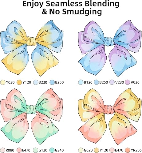 Miniatura 5 de SFAIH Marcadores de alcohol con punta de pincel  51 pinceles pastel y marcadores de arte de doble punta fina para ilustración de artista, libros