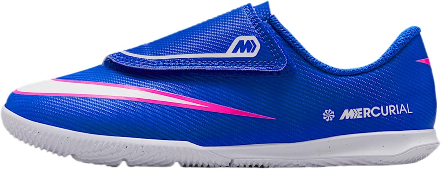 Nike Jr. Mercurial Vapor 16 Club Little Kids' IC Low-Top Soccer Shoes (Racer Blue/White)