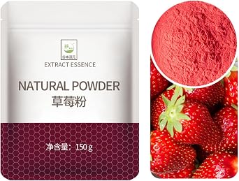 SntCrave Freeze Dried Strawberry Powder 150g | 100% Natural Strawberries, No Added Sugar | Pure Fruit Powder for Baking, Smoothies, Drinks, Coloring | Gluten Free, Vegan