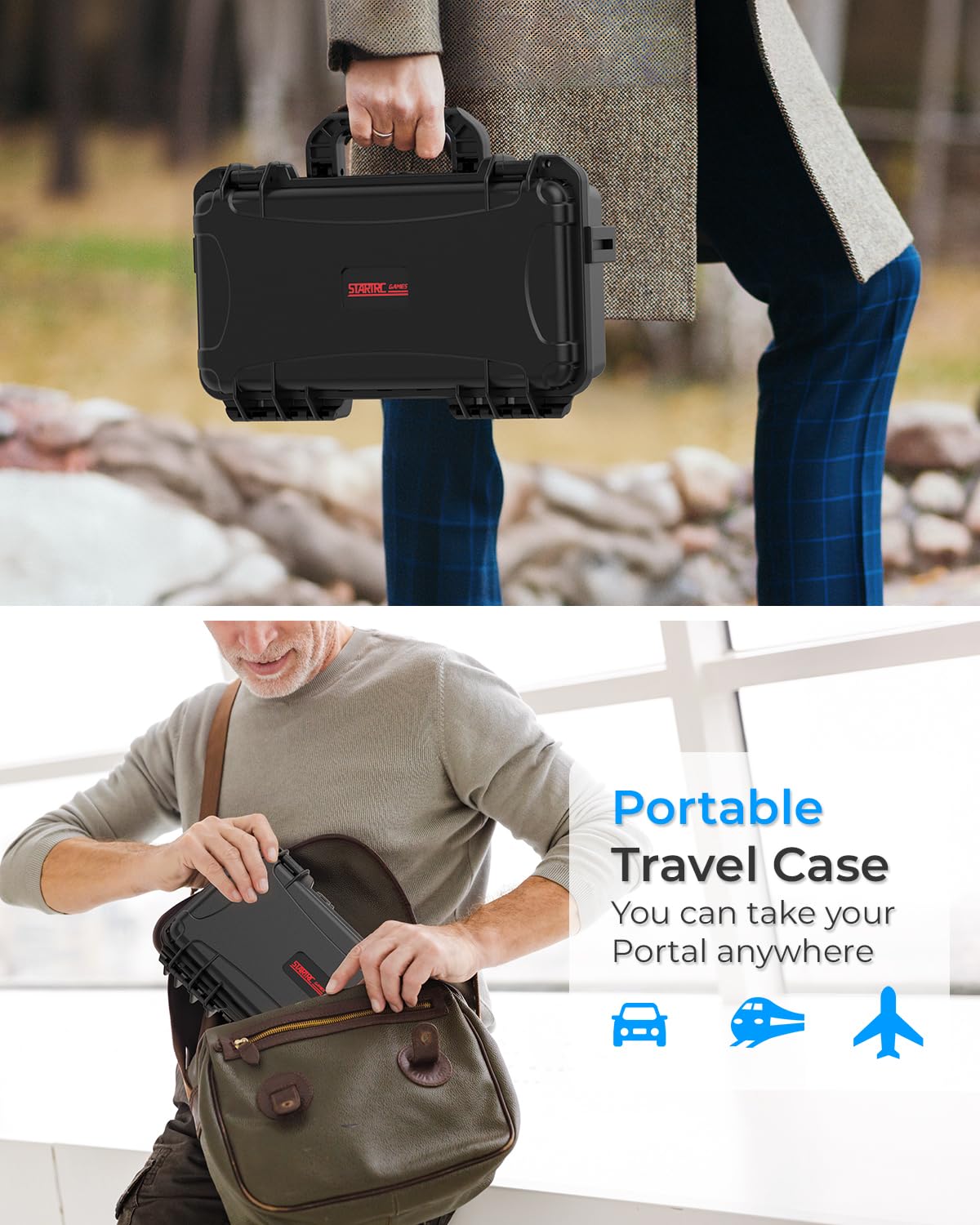 STARTRC GAMES Carrying Case for Playstation Portal Remote Player, Hard Shell Travel Case with DIY Customizable Foam for PS Portal, Portable Hard Storage Bag for PS5 Portal and Other Accessories - Image 7