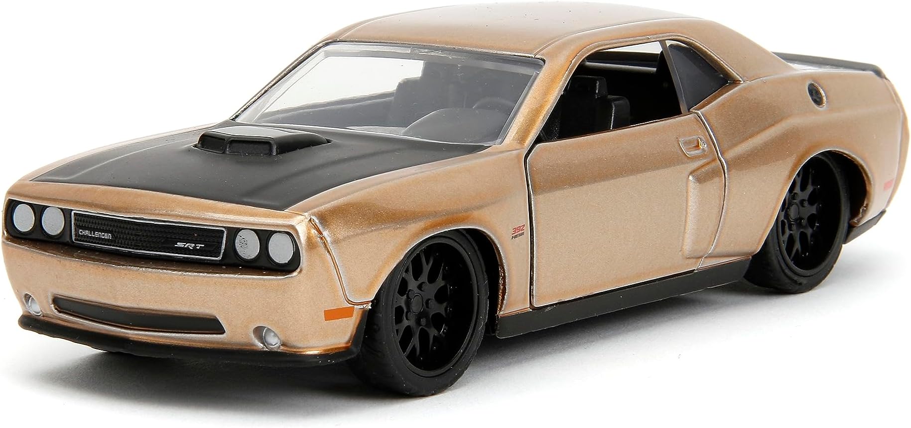 Jada Pink Slips 1:32 W2 2012 Dodge Challenger SRT8 Die-Cast Car, Toys for Kids and Adults (Metallic Gold)