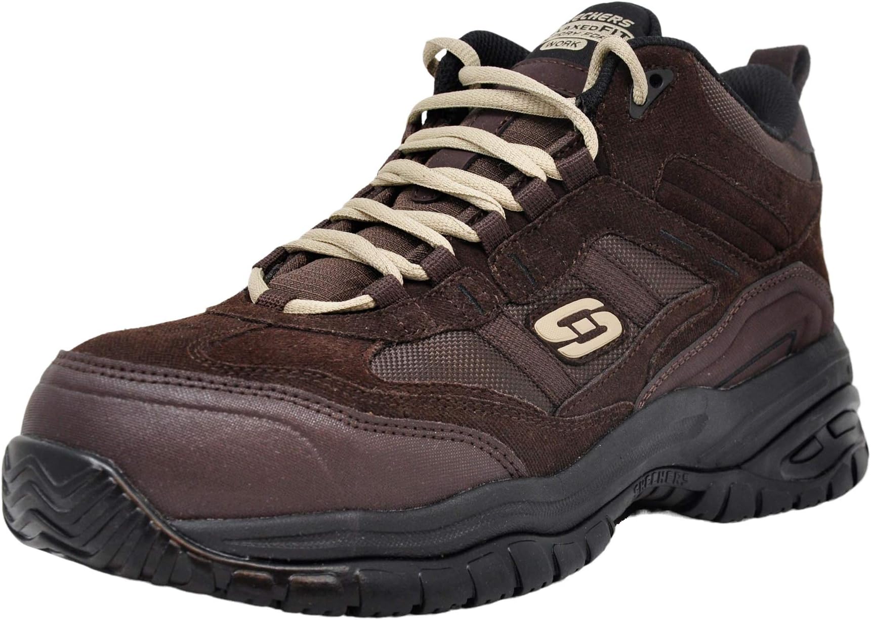 Skechers for Work Men's Soft Stride Canopy Slip Resistant Work Boot