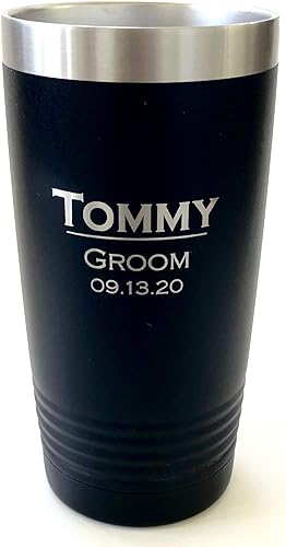 Miniatura 10 de Vaso aislante personalizado, 20 onzas, elige tu color personalizado (azul)