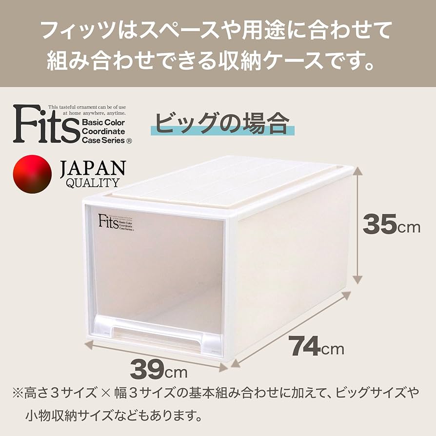 2個　Fits　フィッツケースビッグ　39×74×35　TENMA 天馬公式】フィッツケース モノ ビッグ 2個セットの通販