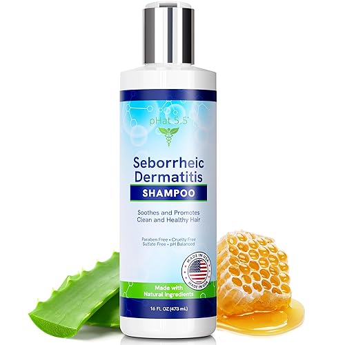 pHat 5.5 Champú sin sulfato y sin fragancia, seguro para la dermatitis seborreica, para calmar el cuero cabelludo seco y con picazón, champú