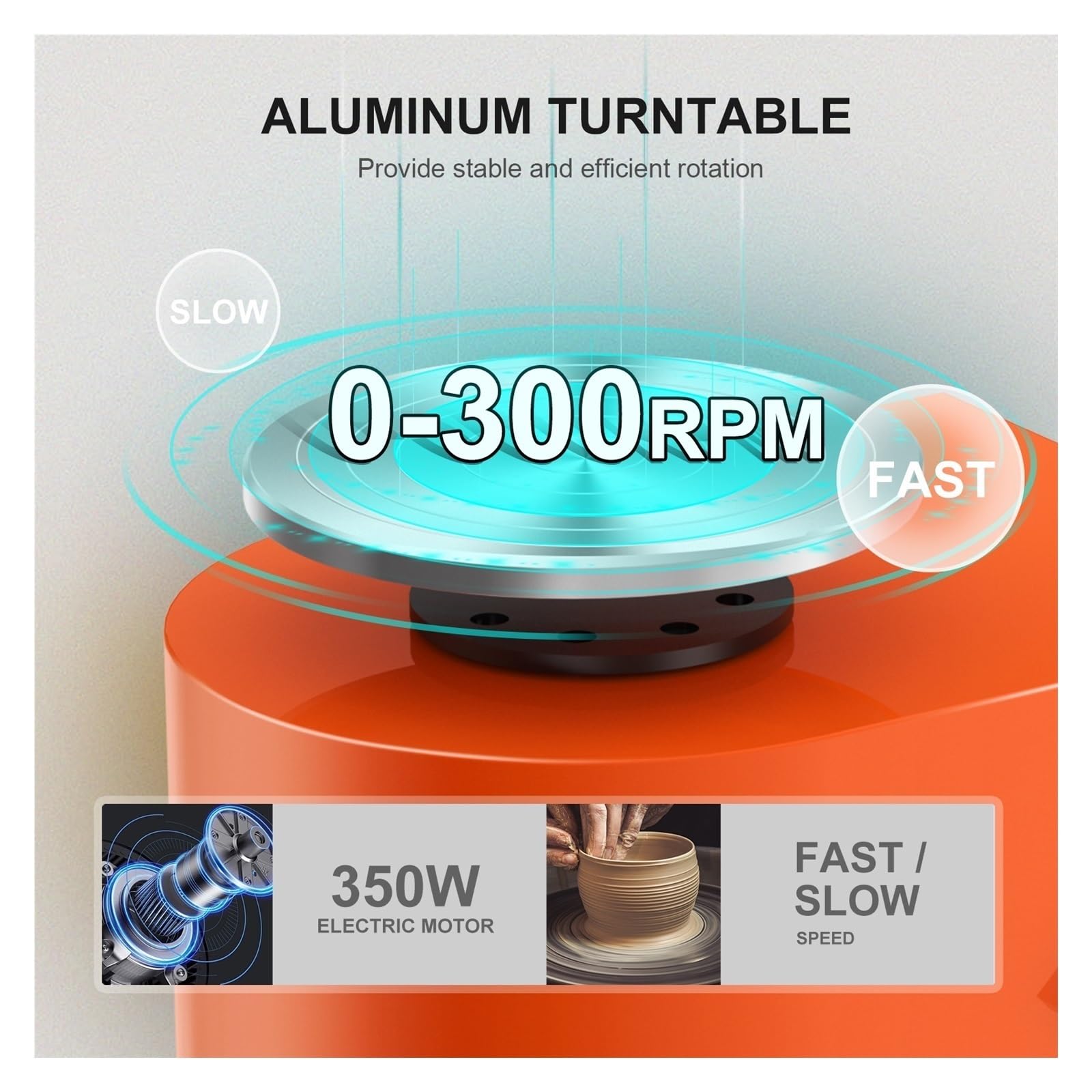 Máquina Eléctrica De Cerámica 350 W Y 25 Cm Con Plato Giratorio Disco 14 Herramientas For Bricolaje Bien