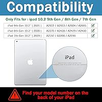 Vista 2 de Nitupai - Funda para iPad de 9.ª generación/iPad de 8.ª y 7.ª generación, funda protectora resistente a los golpes de 10.2 pulgadas 2021/2020/2019