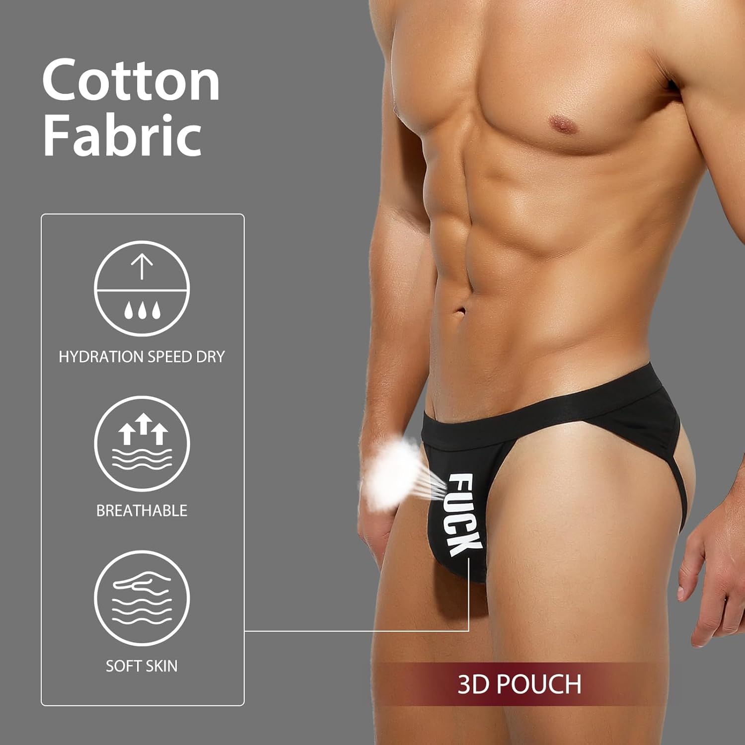 Arjen Kroos Men's Jockstrap Athletic Supporter Sexy Jock Strap Cotton Underwear - Image 4