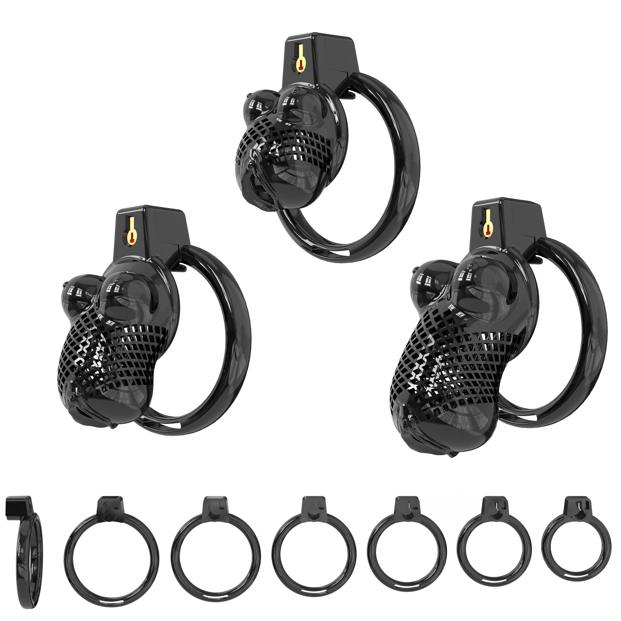 Penis cage chasteté anti érection confortable en silicone - 8