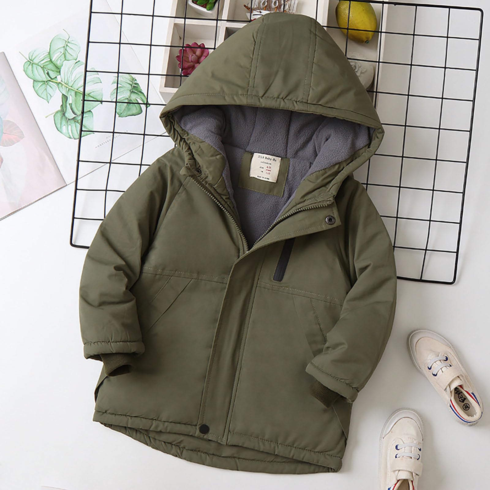 Genérico Sudadera niño algodón con Capucha Manga Larga Casual Deportiva Suave cómoda para Invierno y otoño básica para Actividades extraescolares A34