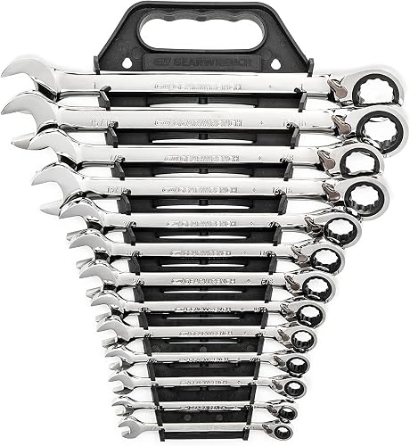 GEARWRENCH 13 Pc 72T Reversible Ratcheting Combination SAE Wrench Set|9509N