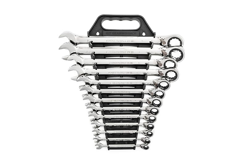 GEARWRENCH Jogo de Chaves Combinadas com Catraca Reversível SAE, 13 Peças, 12 Pontos, Modelo 9533N