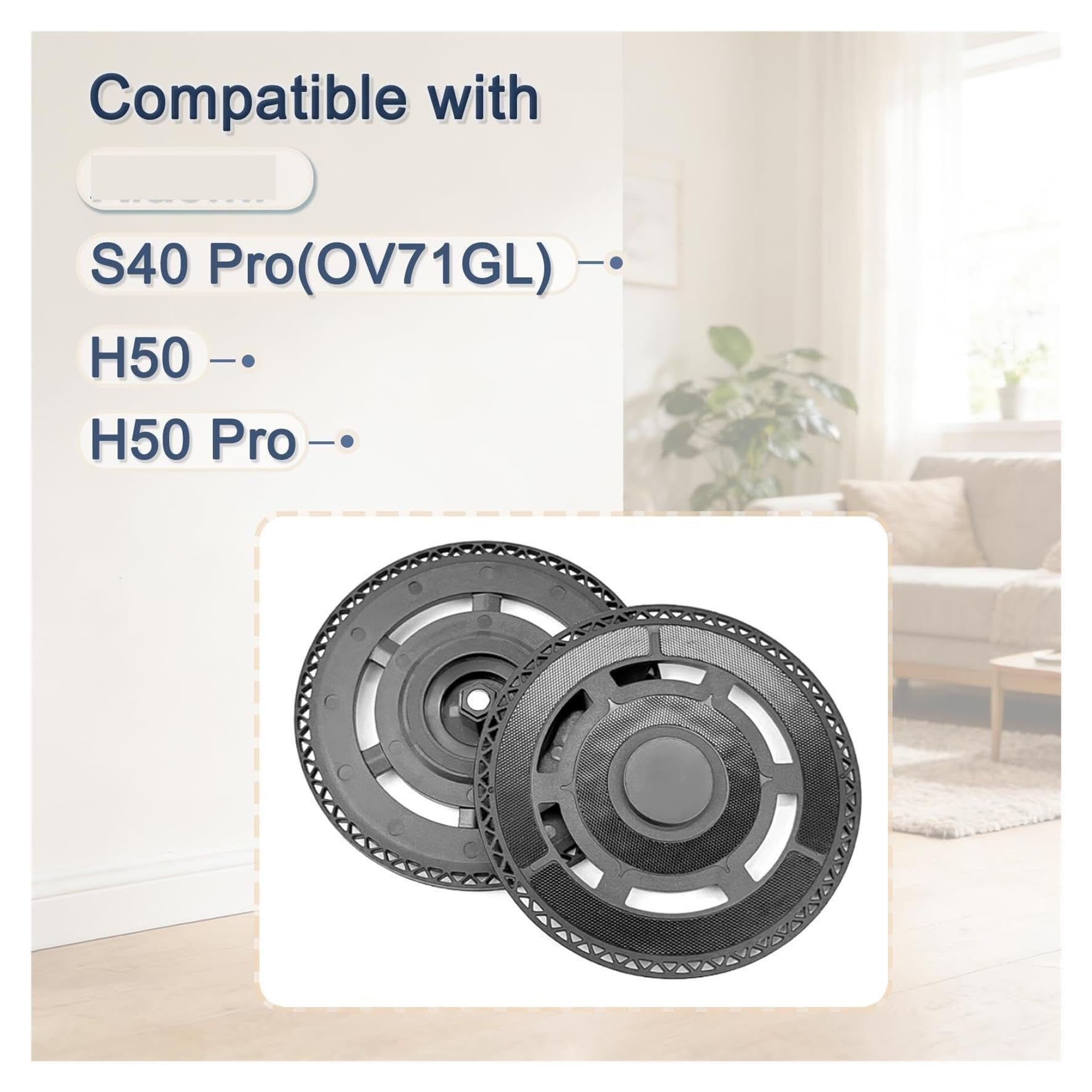 Supporto for mop di ricambio con 6 cuscinetti for mop, compatibile con Xiaomi, S40 Pro (OV71GL)/ H50 / H50 Pro, sostituzione accessori staffa piastra for mop