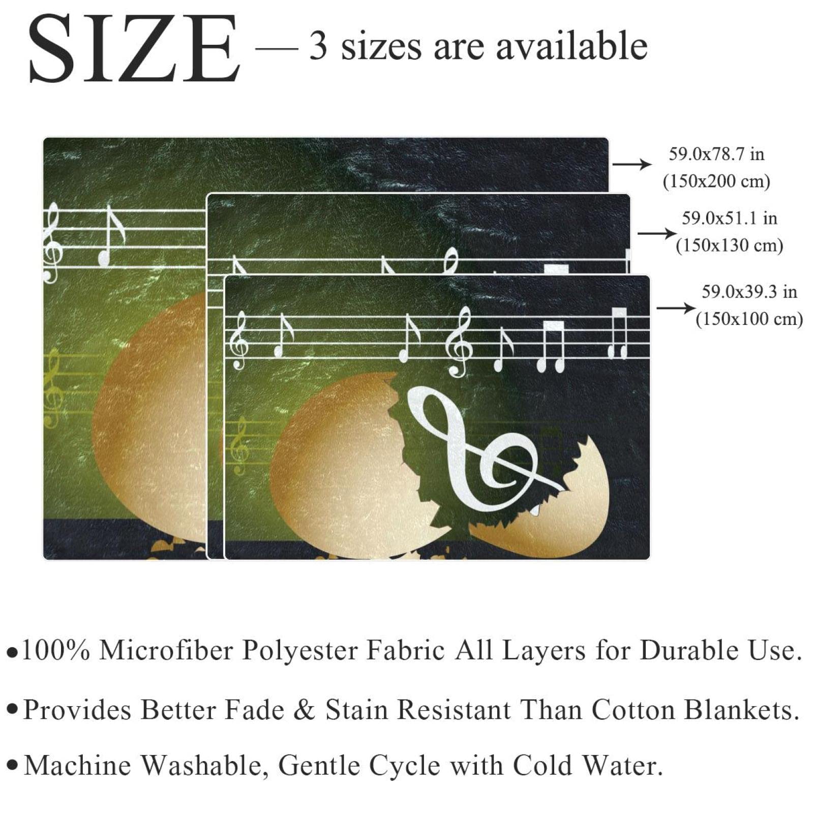 Coperta in pile per divano, divano o letto, accoglienti e morbide coperte retrò Egg Music