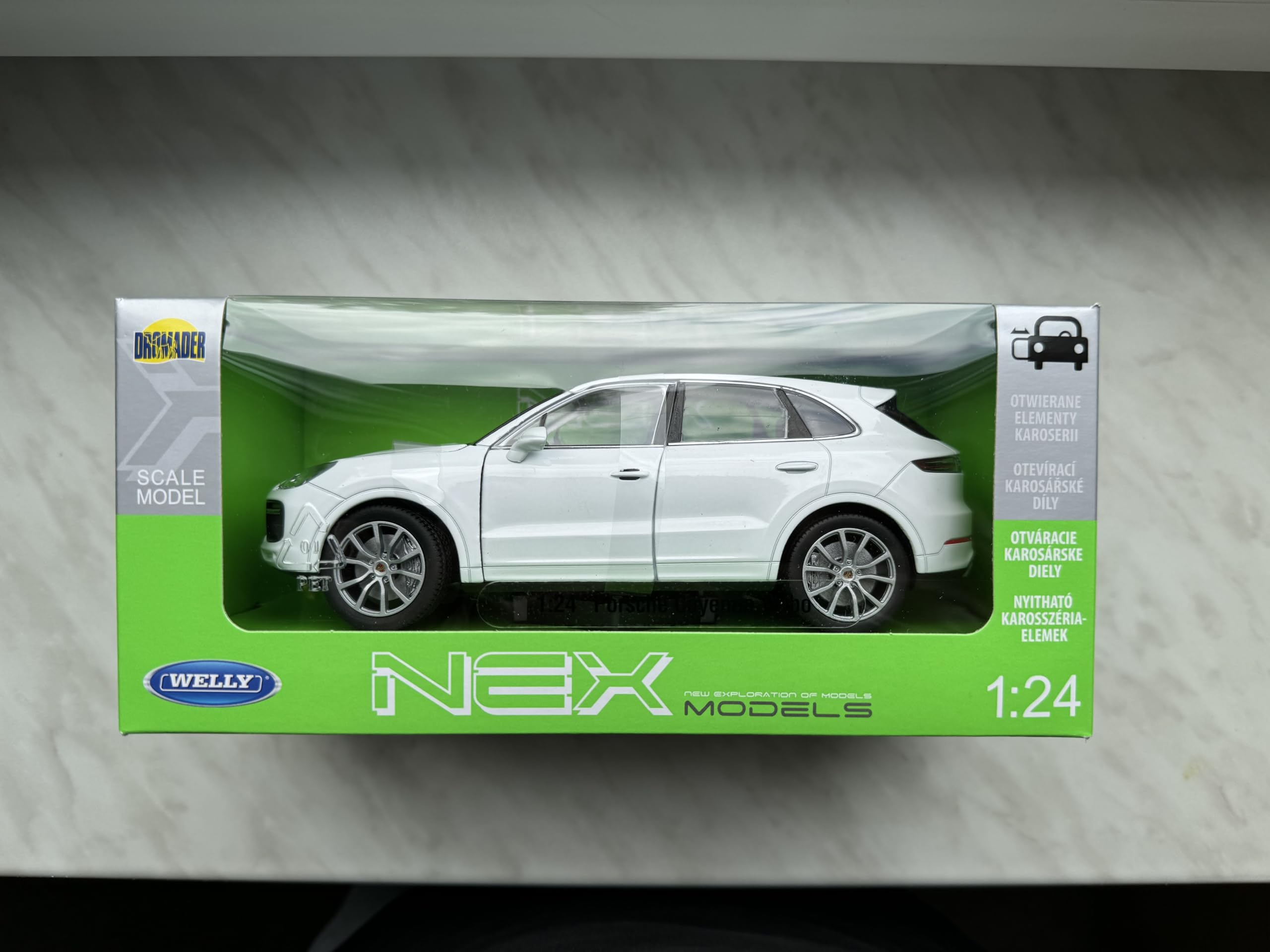 Modèle De Voiture Porsche Macan Turbo 2014 - Échelle 1/34-1/39 En Métal - Portes Ouvrantes - Environ 11 Cm - 7