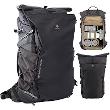 PGYTECH OnePro Ultralight Camera Backpack, Expandable Camera Bag 40L for Photographers, Outdoor Travel Bag with Dividers and 16" Laptop Sleeve, Compatible with DSLR/Drones/Mirrorless Space Black