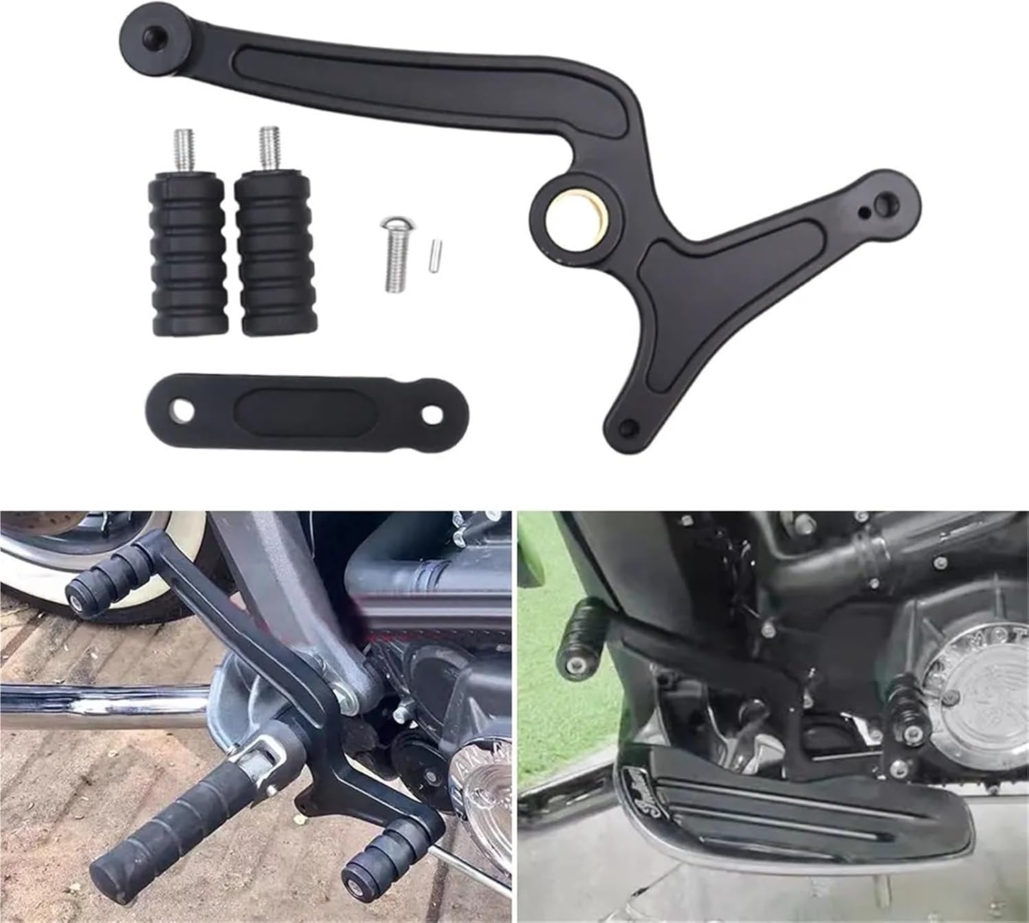 ペダルシフター オートバイ用ギアシフトレバー ヒールトゥシフター レベルペダル CNCアルミニウム インディアンスカウトハサーボバー