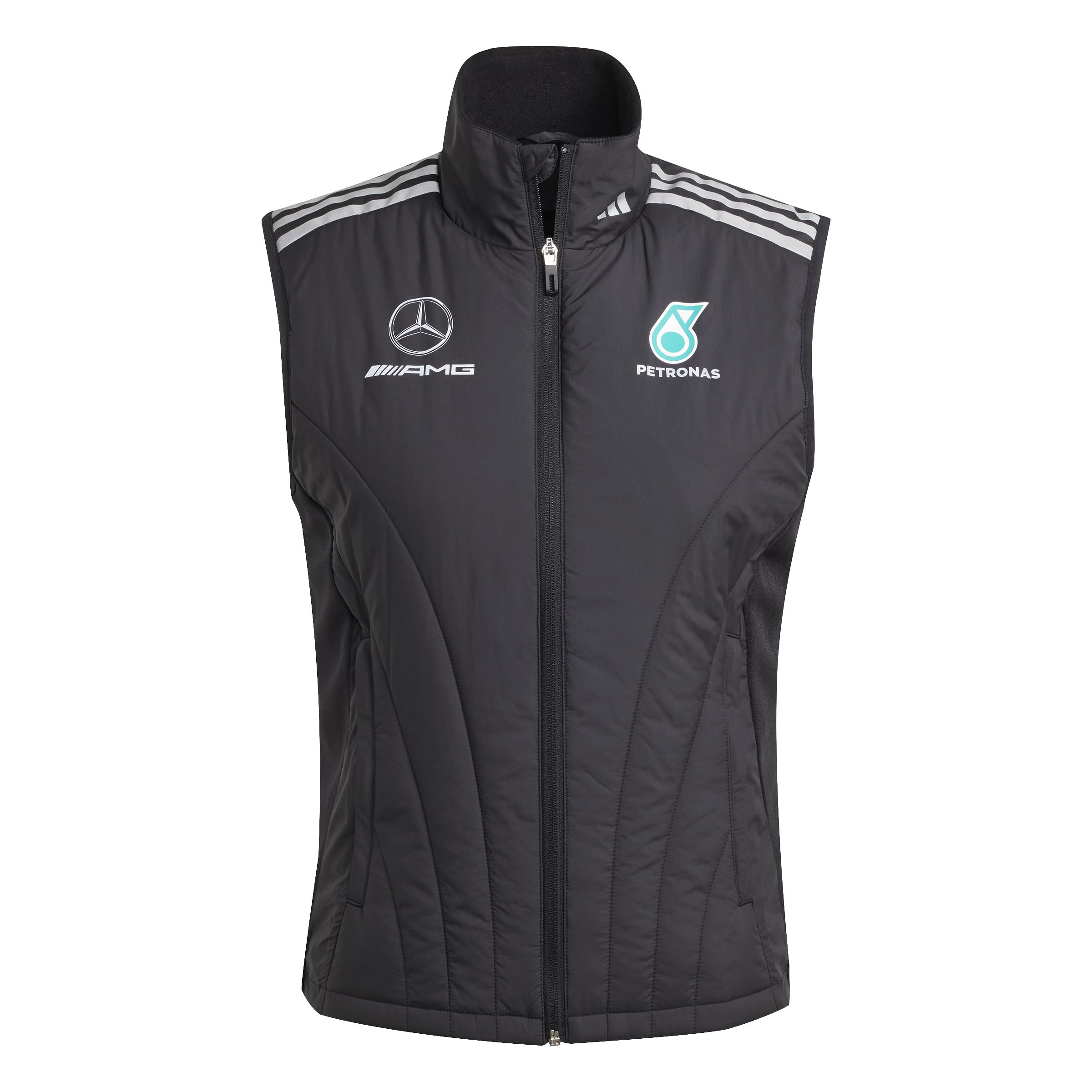 adidas Damen MERCEDES AMG PETRONAS FORMULA ONE TEAM MECHANICS VEST black REFLECTIVE SILVER S