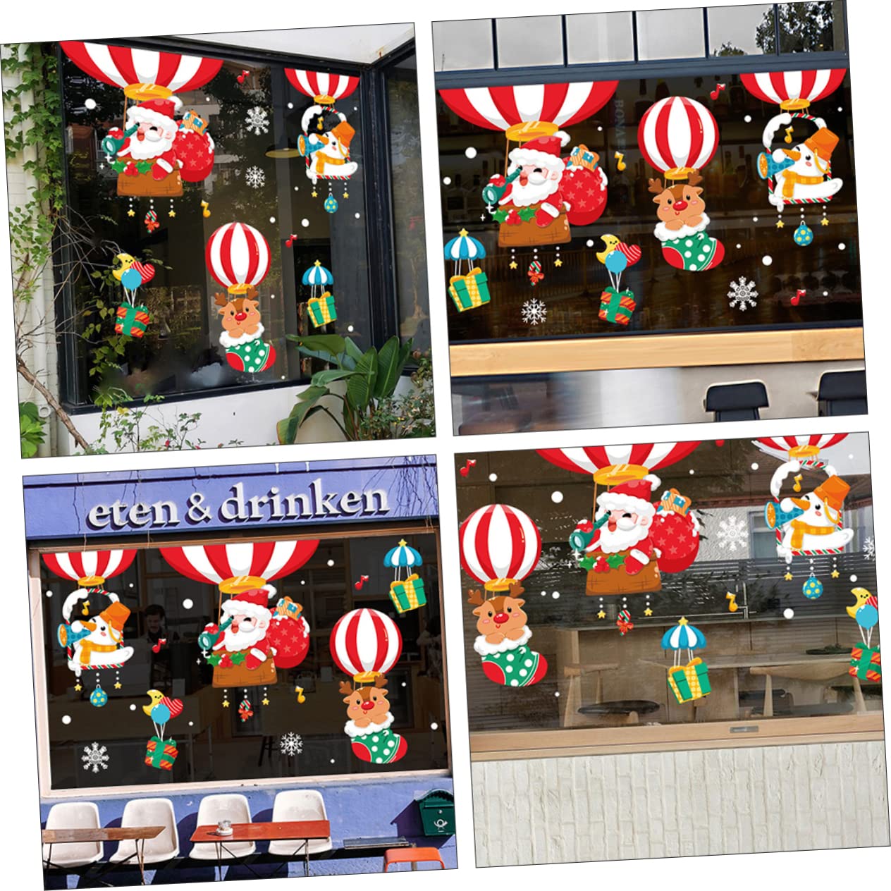 Zerodeko 3 Ensembles Autocollant Christmas Decoration Noel Stickers Mural Adhésif Mural Decoration De Noel Décoration De Noel Decor De Noel Décor Noel Fenêtre Noël Pvc 2 Pièces * 3