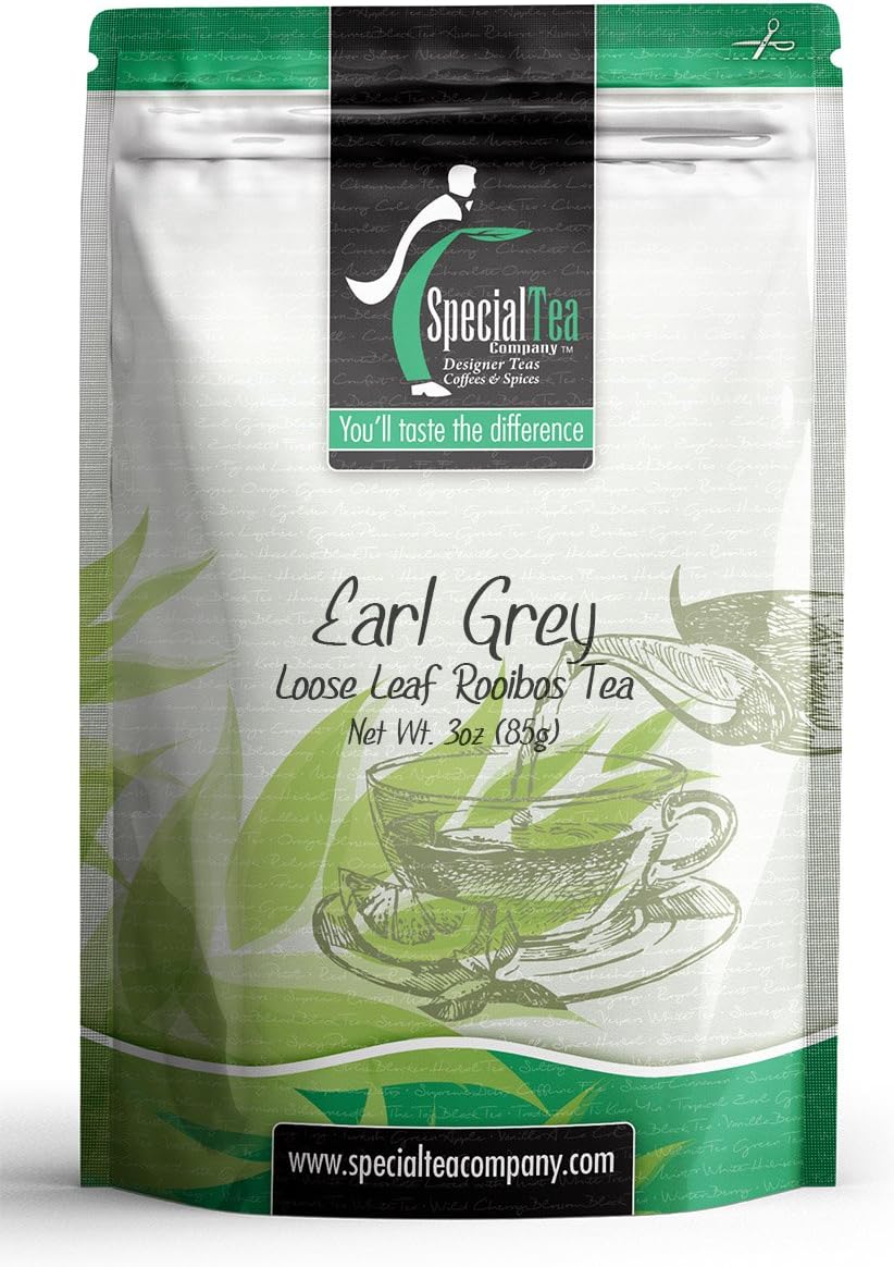 Special Tea Earl Grey Rooibos Loose Leaf Tea, 3 Ounce