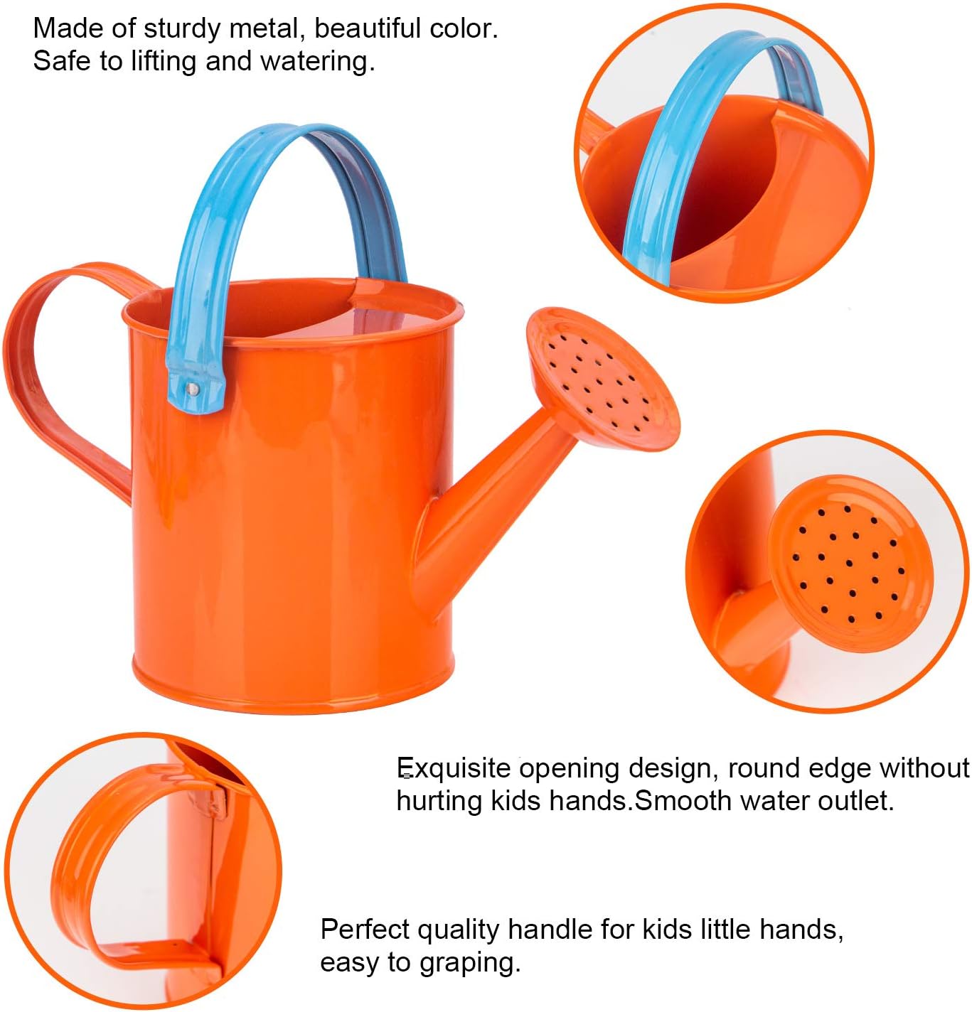MoTrent Children Gardening Tools Set, 5 PCS Kids Garden Tool Toys Including Watering Can, Shovel, Rake, Trowel, Glove and Garden Toe Bag : Toys & Games