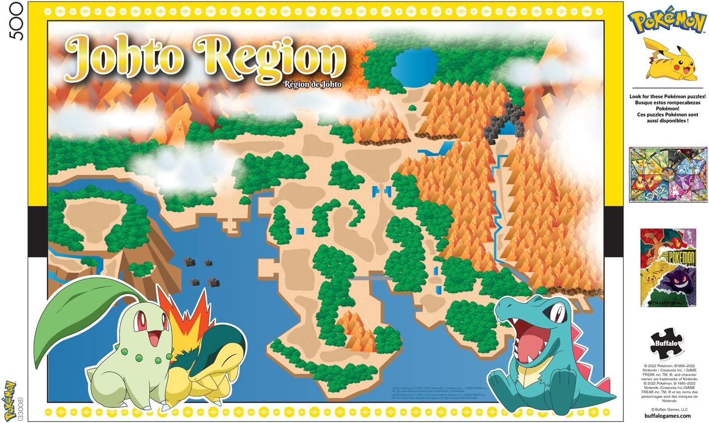 Amazon | Buffalo Games - ポケモン - ジョウト地方 - 大人のための500
