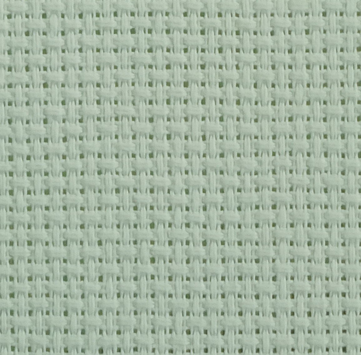 Image of KCS 59 inch x 1 Yard(92cmx149cm) 14ct Counted Cotton Aida Cloth Cross Stitch Fabric (Light Green)