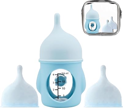 Puppies Bottle Feeding for Nursing, Kittens Formula Feeder for Nursing, Milk Nipples for Newborn Puppies, Kittens, Squirrels, Bunnies Blue