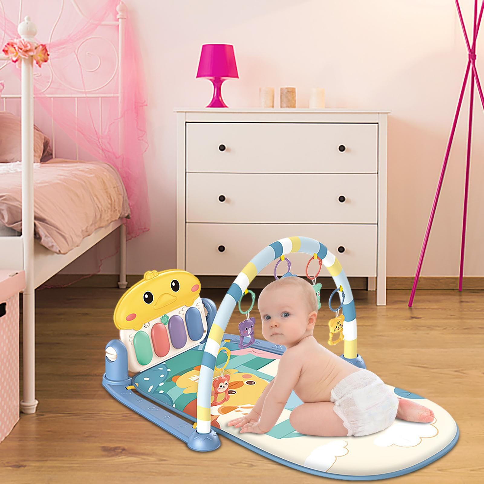 Maty Aktywności dla Niemowlaka | Kick and Play Piano Gym Center z muzyką i
