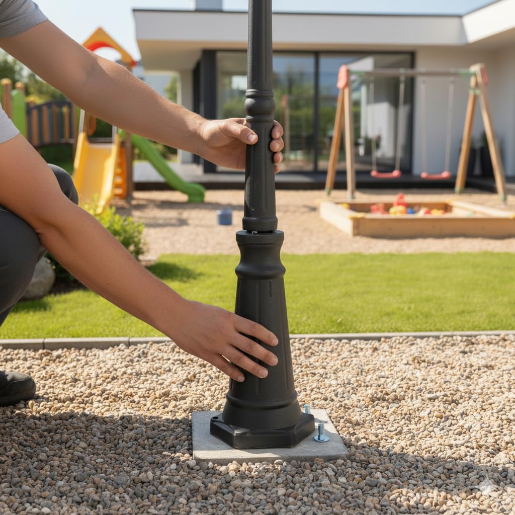 M Ledme - Farol Plus de Exterior Serie House – IP44 Impermeable, Casquillo E27, Lámpara de Pared Negra de Acero y Cristal para Jardín, Terraza o Entrada (Bombilla No Incluida)