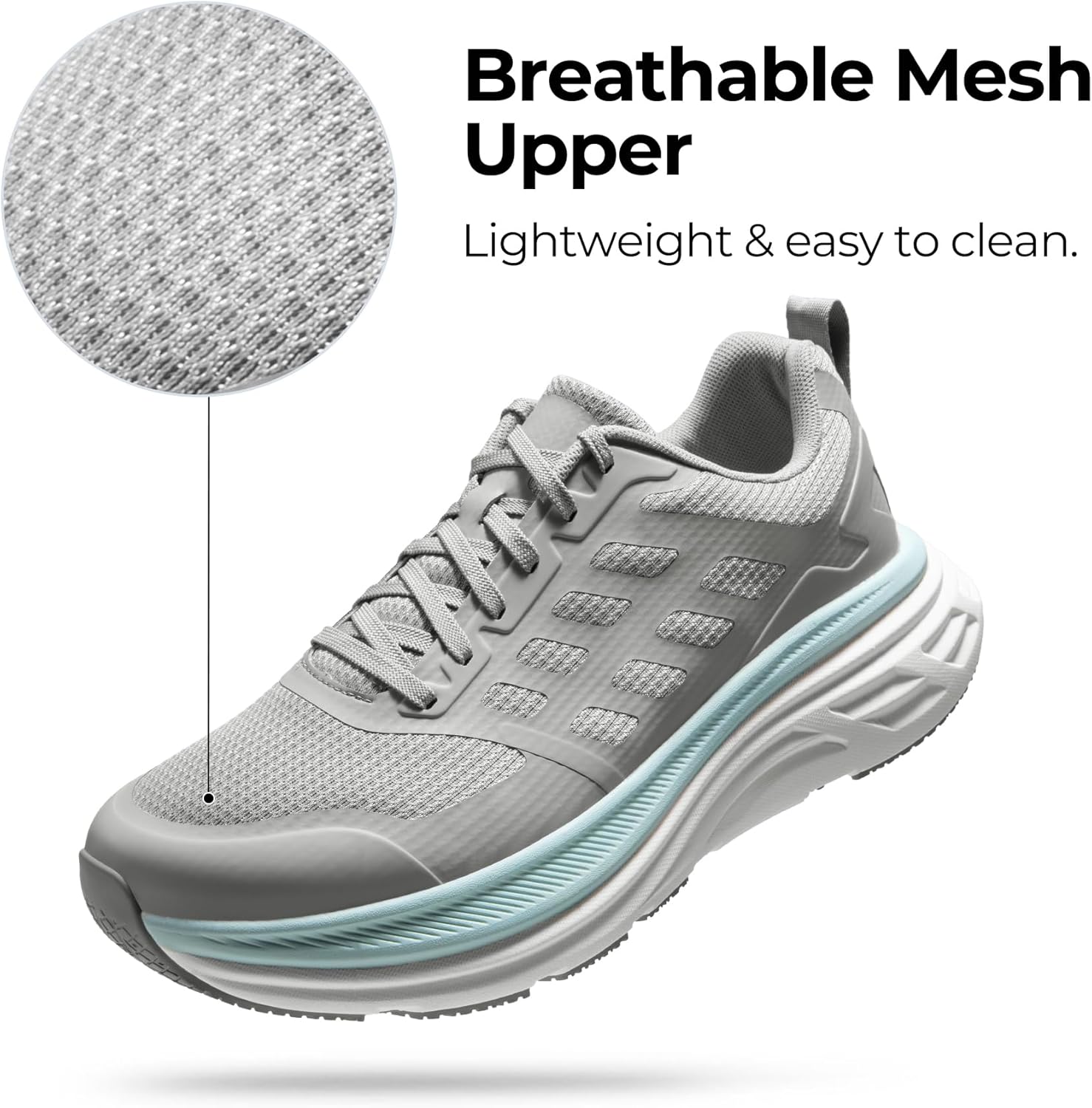 NORTIV 8 Men's Walking Running Tennis Cushioning Shoes ActiveFloat Non Slip Athletic Gym Workout Jogging Comfortable Sneakers - Image 6